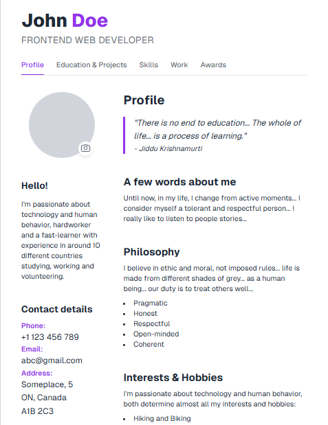 Executive Resume
